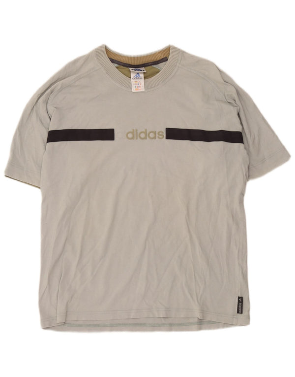 Ανδρικό γραφικό T-Shirt Adidas Top UK 42/44 Μεγάλο πράσινο βαμβακερό χρώμα
