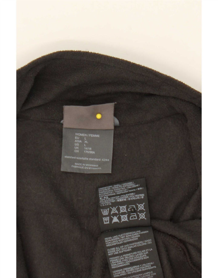 Jack Wolfskin Γυναικείο Fleece Jacket UK 14/16 μεγάλο μαύρο πολυεστέρα