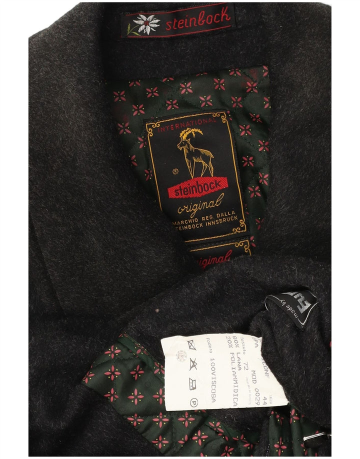 Ανδρικό πανωφόρι Steinbock Loose Fit EU 44 XS μαύρο μαλλί
