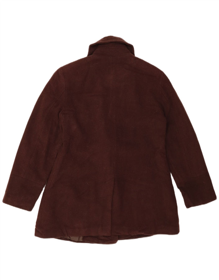 LONDON FOG Γυναικείο παλτό μπιζελιού UK 14 Μεσαίο καφέ μαλλί