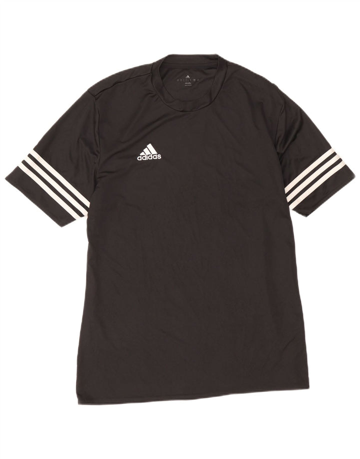 Adidas Ανδρικό T-Shirt Climalite Top Large Μαύρο Πολυεστέρας