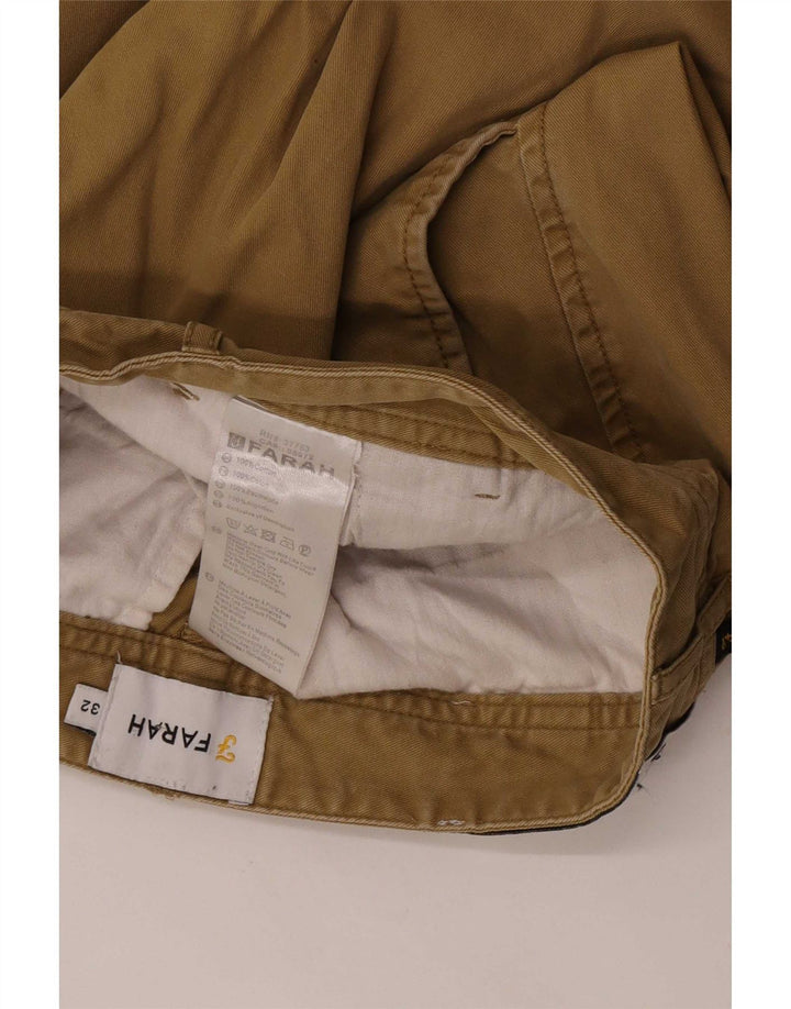 Farah Ανδρικό σορτς Chino Μεσαίο W32 Βαμβακερό χακί