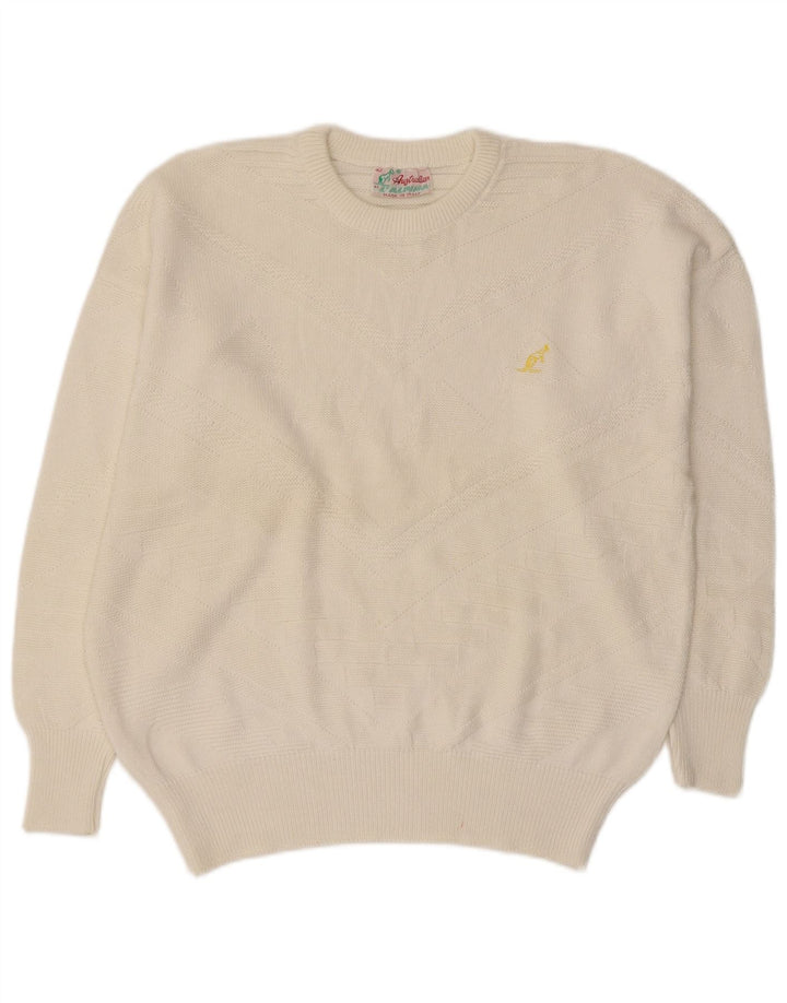 Γυναικείο πουλόβερ AUSTRALIAN L'ALPINA Crew Neck Jumper IT 42 Medium White