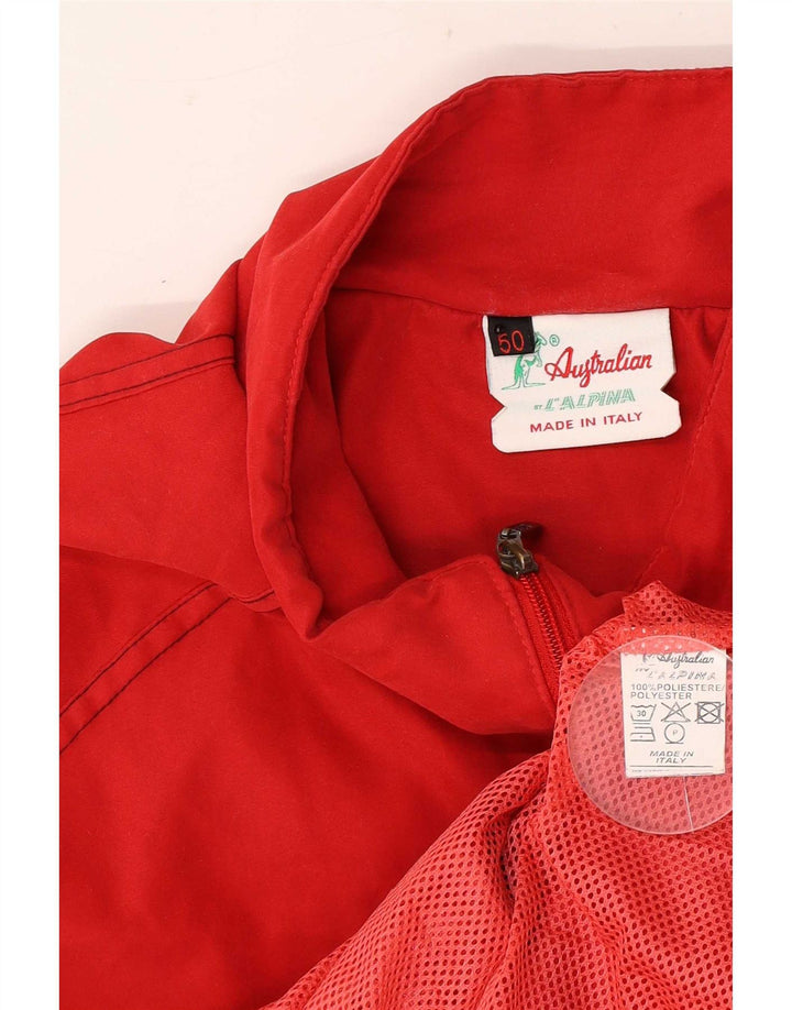 Ανδρική φόρμα AUSTRALIAN L'ALPINA Top Jacket IT 50 Μεσαίο κόκκινο πολυεστέρα