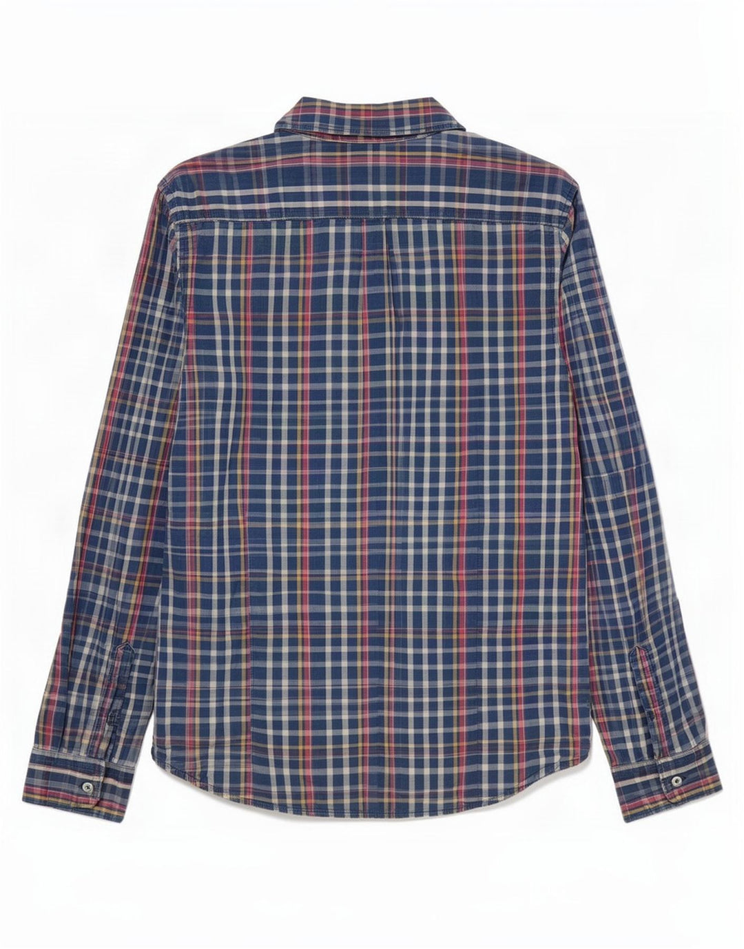 Ανδρικό πουκάμισο Napapijri Geographic Slim Fit Medium Blue Check Cotton