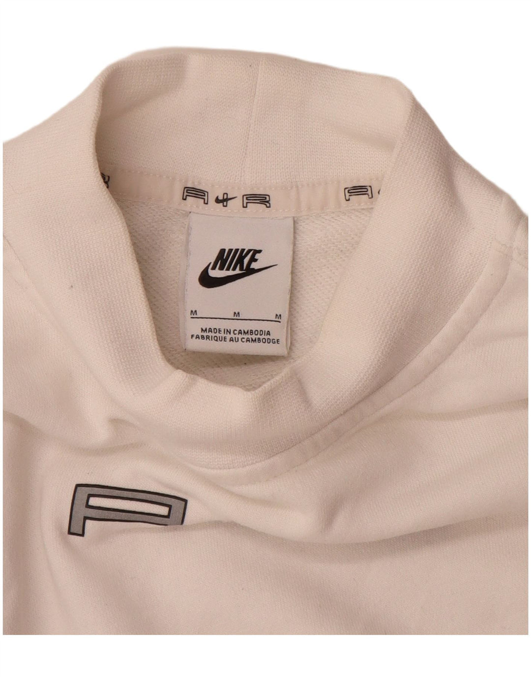 Γυναικείο φούτερ Nike Crop Oversized Jumper UK 14 Medium White Colourblock