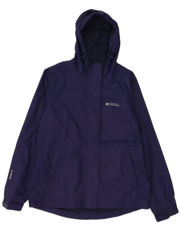 Mountain Warehouse Γυναικείο μπουφάν βροχής με κουκούλα UK 12 Medium Navy Blue