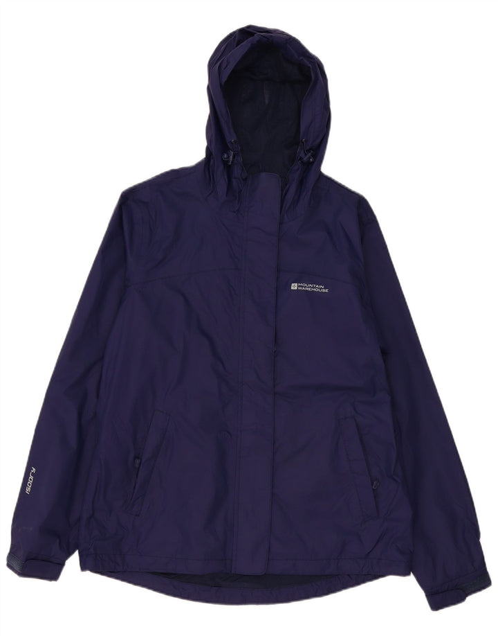 Mountain Warehouse Γυναικείο μπουφάν βροχής με κουκούλα UK 12 Medium Navy Blue