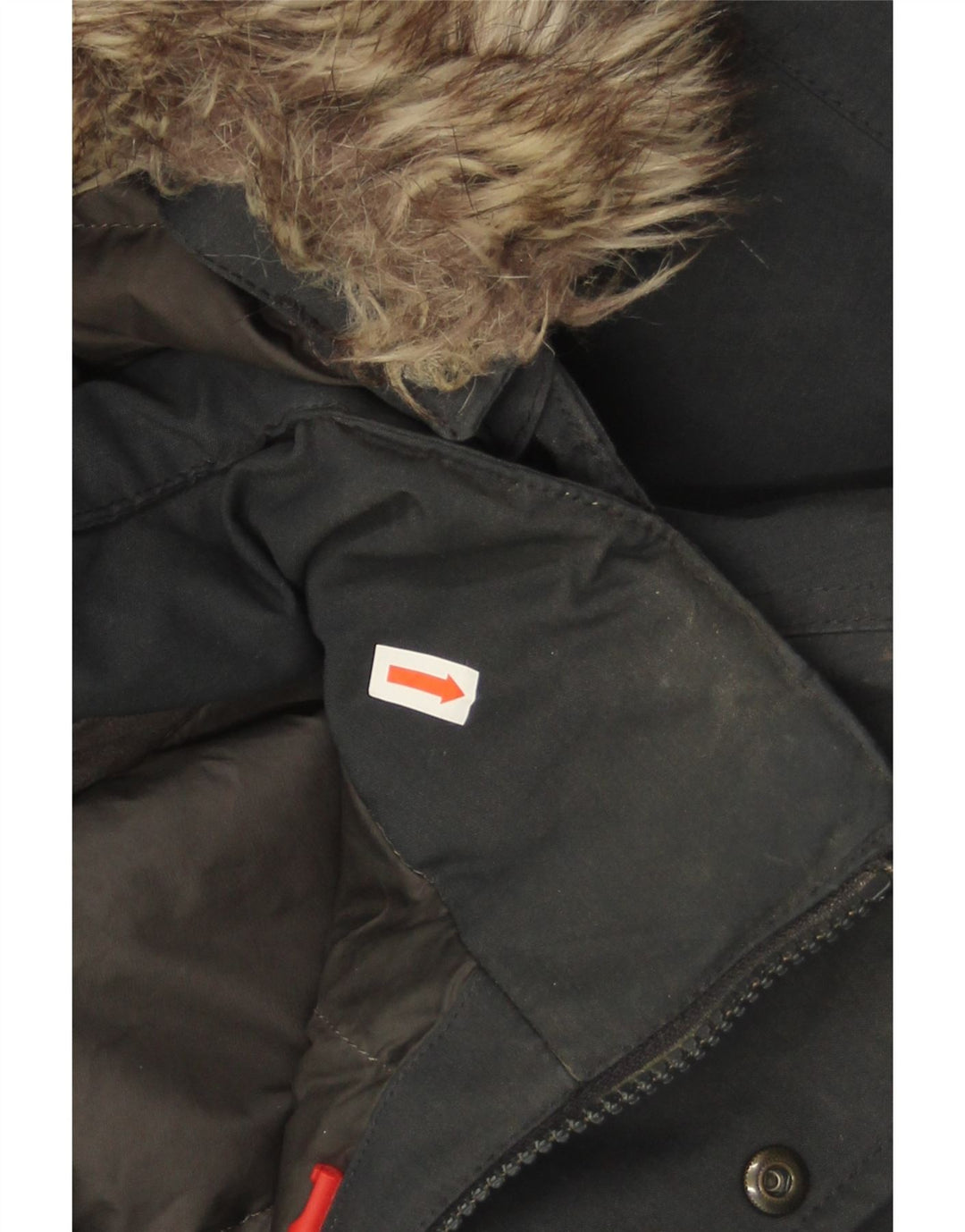 Ανδρικό μπουφάν Parka με κουκούλα North Face UK 38 Medium Navy Blue Polyester