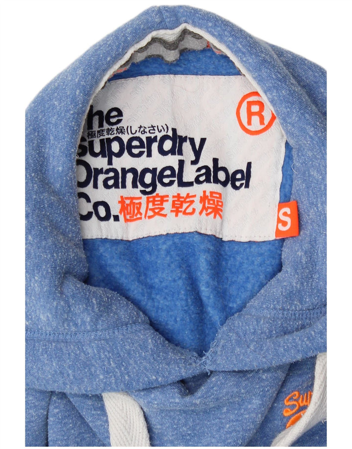 Superdry γυναικείο φούτερ με κουκούλα UK 8 Small Blue Flecked Polyester