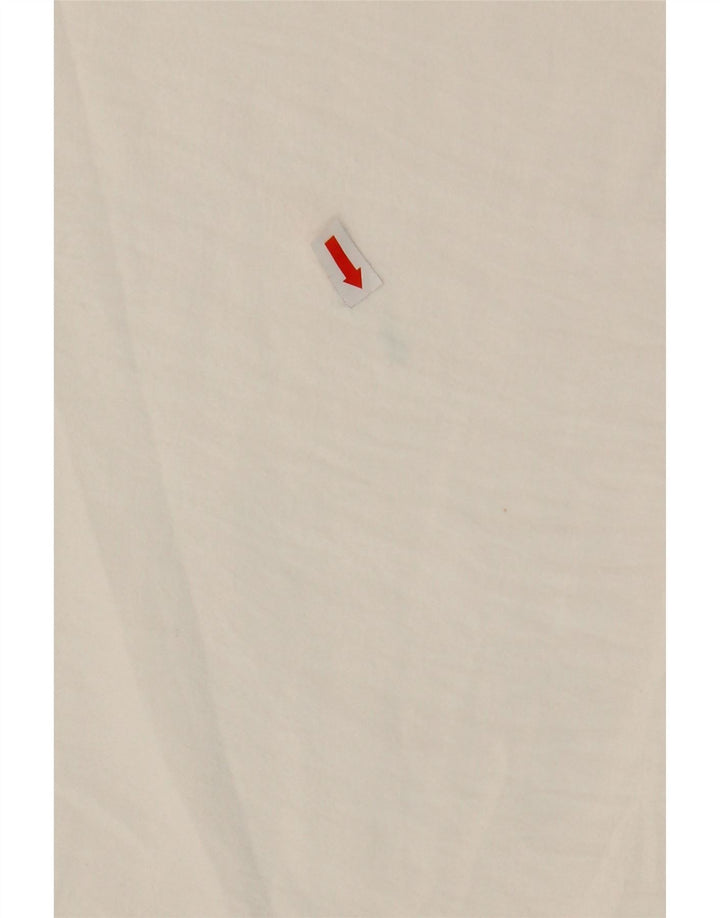 Zara Γυναικείο Παντελόνι Chino Loose Fit Medium W28 L25 Λευκό Πολυεστέρας