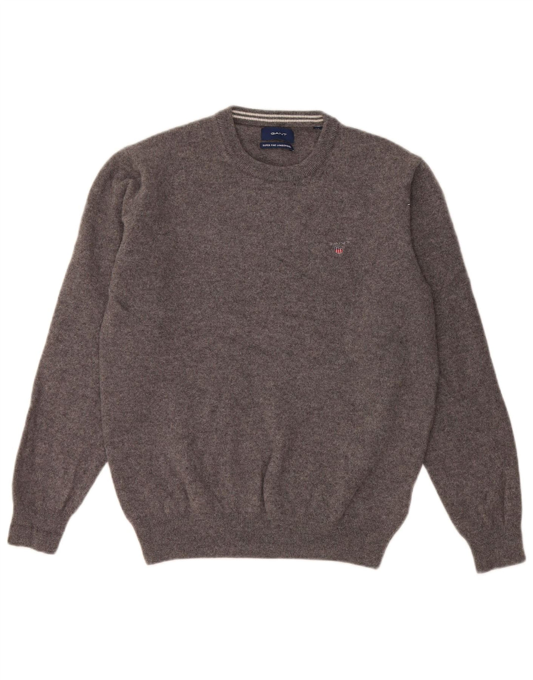 Γυναικείο πουλόβερ Gant Crew Neck Jumper UK 14 Medium Grey Wool