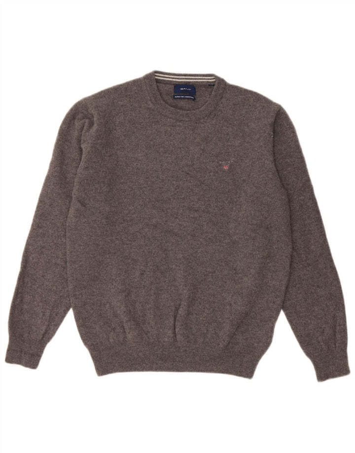 Γυναικείο πουλόβερ Gant Crew Neck Jumper UK 14 Medium Grey Wool