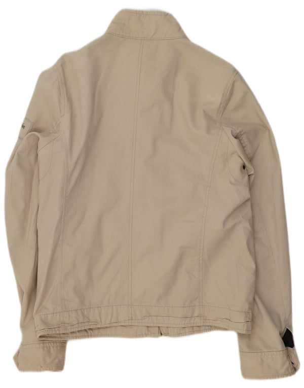 Ανδρικό μπουφάν Abercrombie & Fitch UK 40 Large Beige Cotton