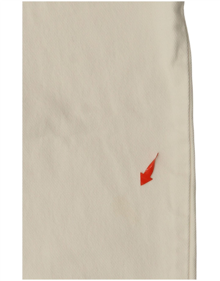 STEFANEL Γυναικείο ψηλόμεσο τζιν IT 44 Medium W24 L27 Off White Βαμβακερό