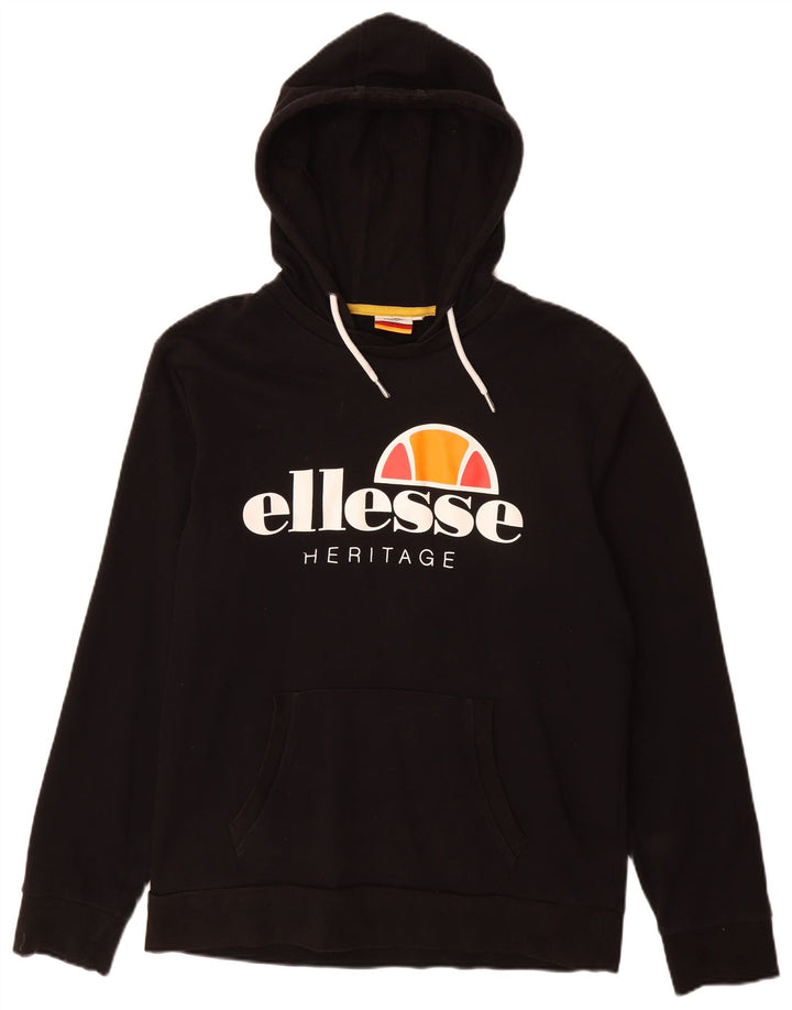 ELLESSE Ανδρικό Heritage Graphic Hoodie Jumper XL Μαύρο βαμβακερό