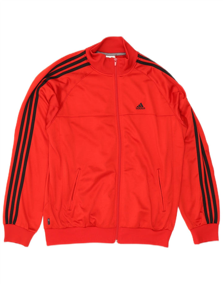 Adidas Boys αθλητική φόρμα Top Jacket 15-16 Years Red Polyester
