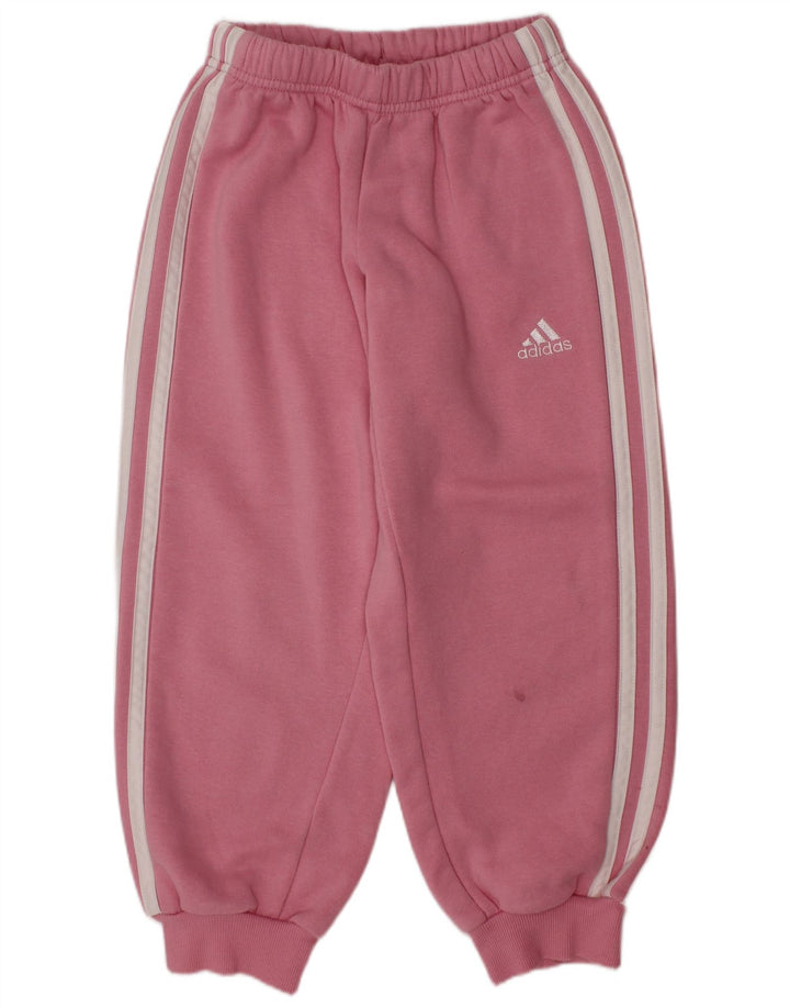 ADIDAS Κορίτσια αθλητική φόρμα Παντελόνι Joggers 5-6 ετών Ροζ Βαμβακερό