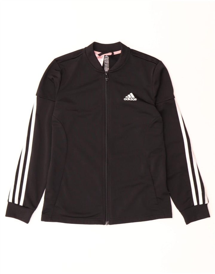 Κορίτσια αθλητική φόρμα ADIDAS Top Jacket 11-12 Years Black Polyester