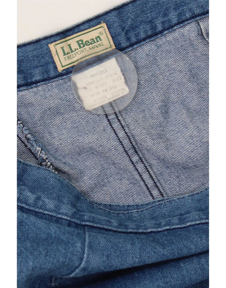 L.L.Bean Γυναικεία Τζιν Φούστα W32 Μεγάλη Μπλε Βαμβακερή