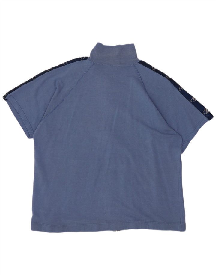 Champion Womens Oversized Graphic αθλητική φόρμα Top Jacket UK 16 Large Blue