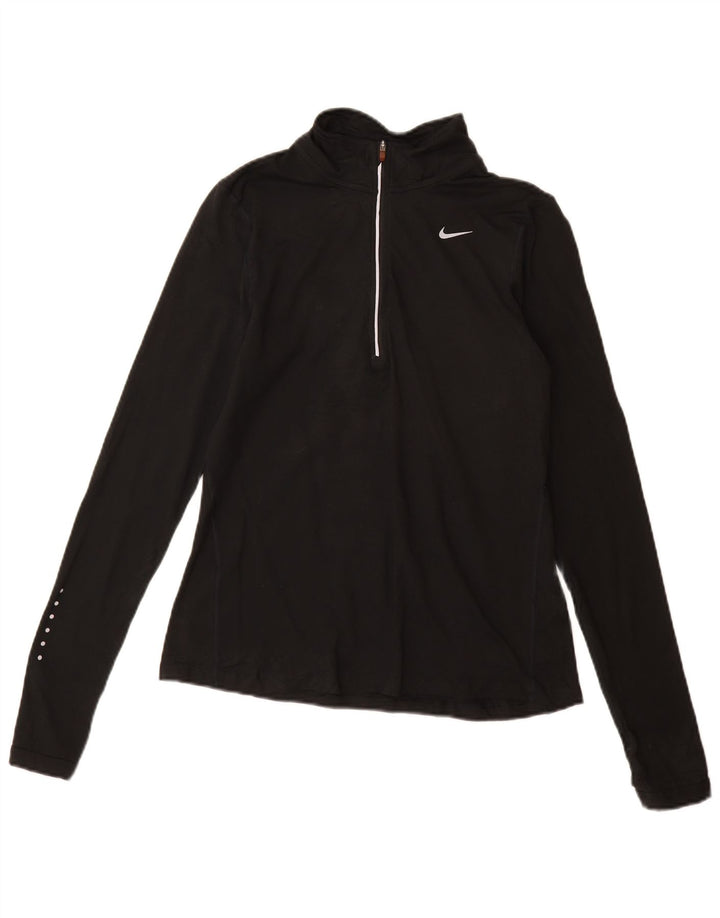 Γυναικεία φόρμα πουλόβερ με φερμουάρ Nike Dri Fit Top 10 Small Black