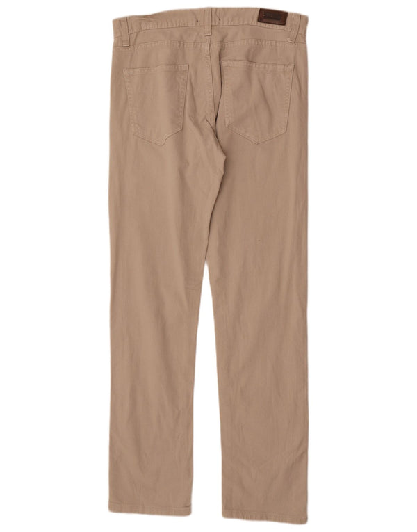 Zara Ανδρικό τζιν ίσιο EU 42 Large W32 L34 Μπεζ βαμβακερό
