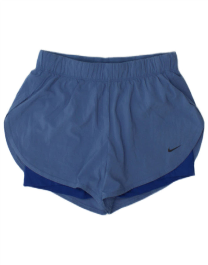 Γυναικείο αθλητικό σορτς Nike Dri Fit UK 12 μεσαίο μπλε