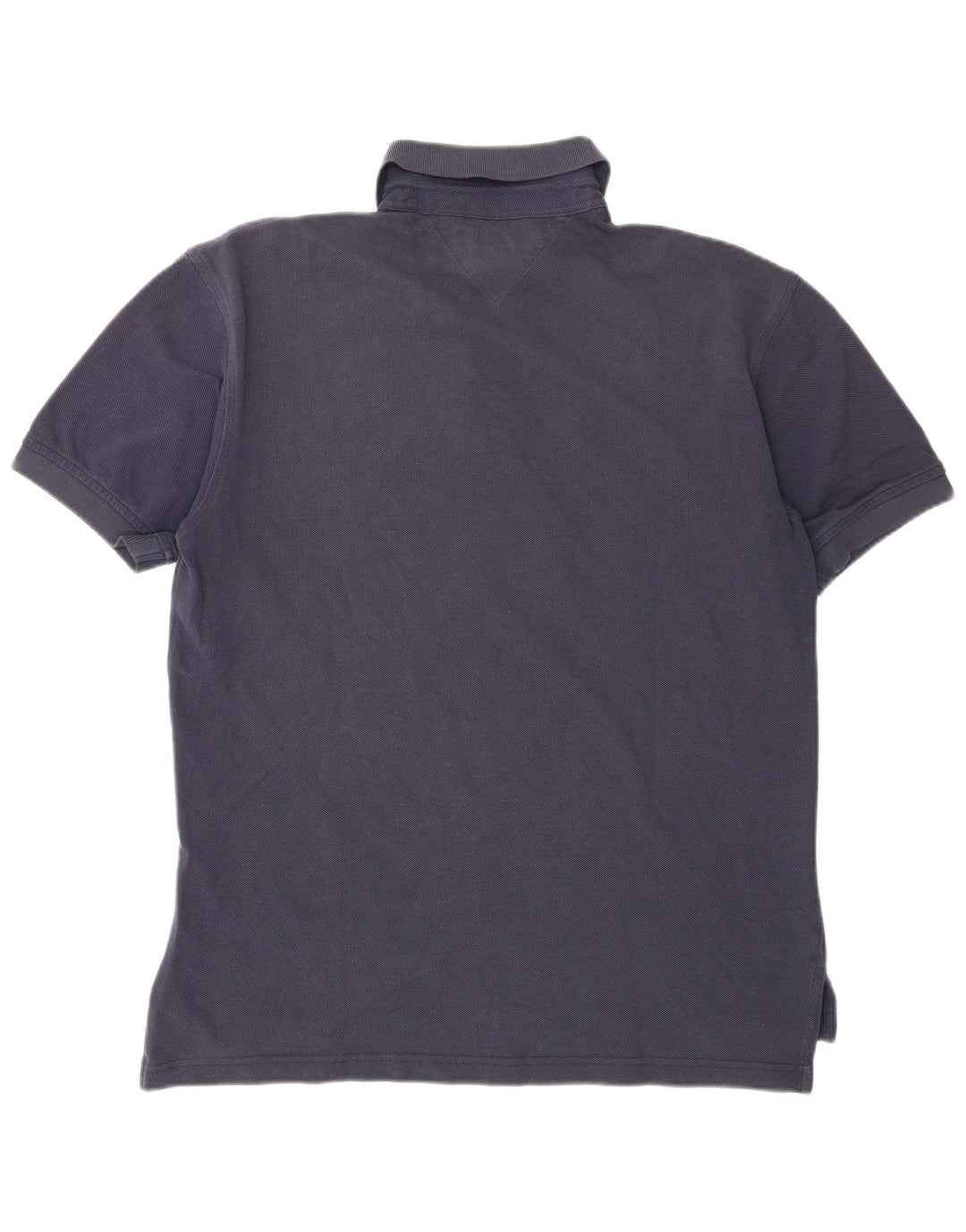 TOMMY HILFIGER Ανδρικό πουκάμισο πόλο μεσαίο μπλε βαμβακερό