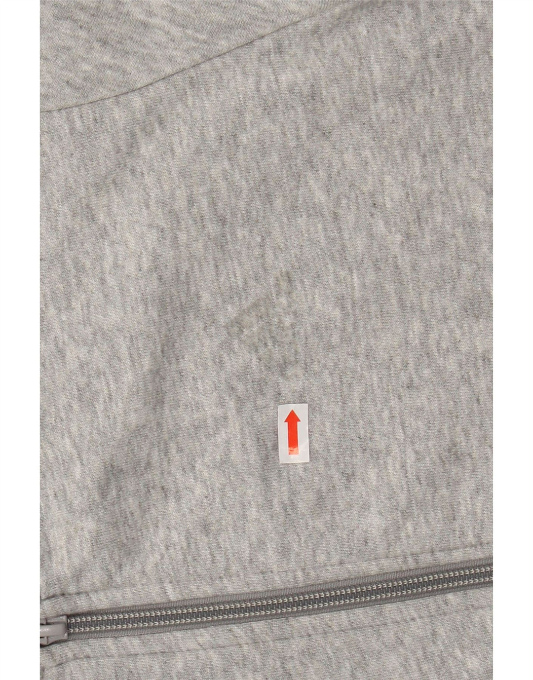 ADIDAS Boys πουλόβερ με κουκούλα με φερμουάρ 11-12 ετών βαμβακερό γκρι