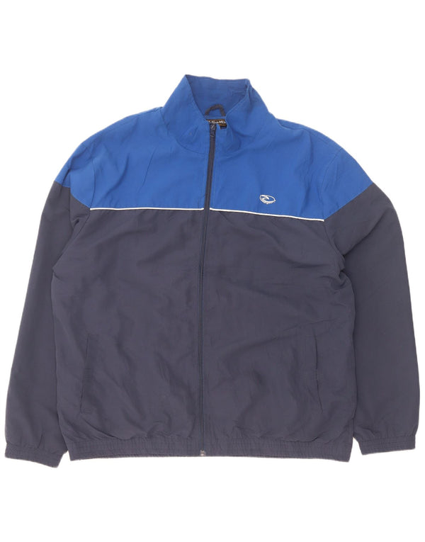 Ανδρική αθλητική φόρμα Atlas For Men Top Jacket 2XL Navy Blue Colourblock