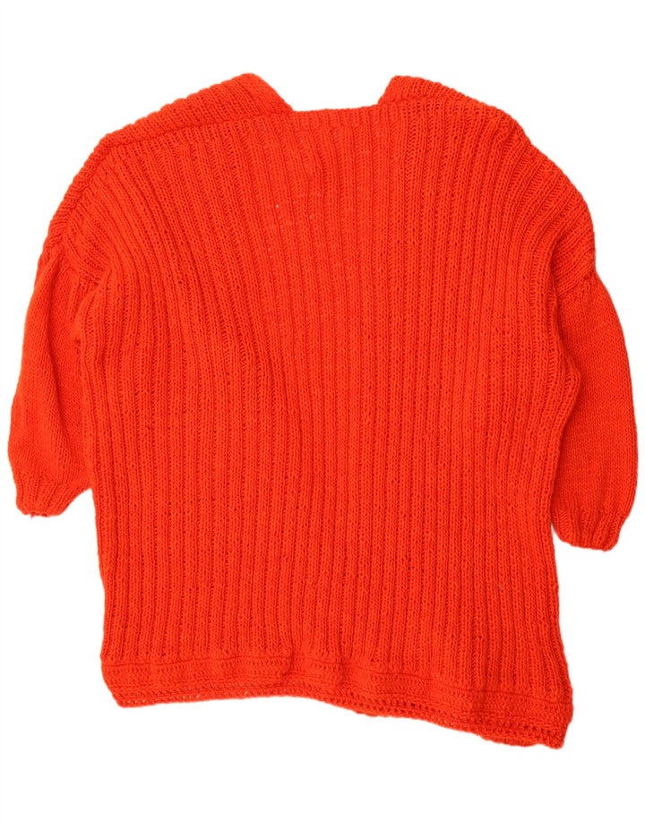 Vintage Γυναικείο Oversized ανοιχτό πουλόβερ UK 14 Medium Red