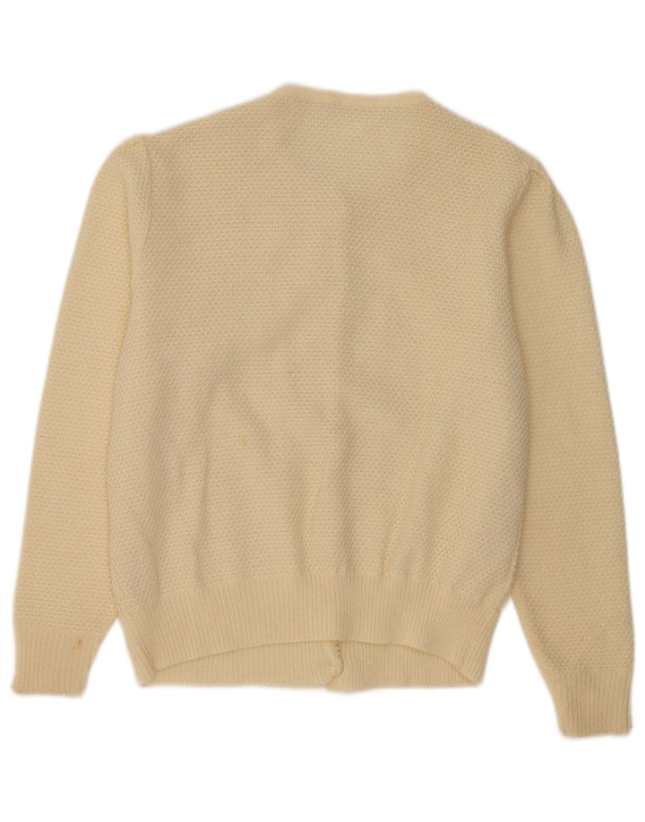 Vintage Γυναικεία Ζακέτα UK 14 Medium Beige