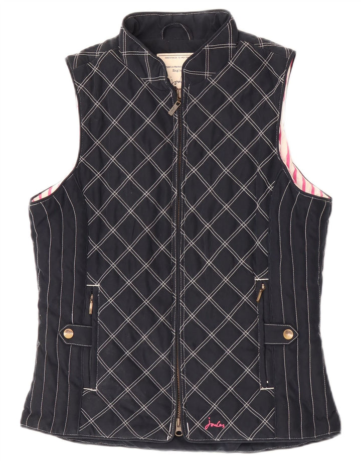 Joules γυναικεία επένδυση Gilet UK 10 Small Navy Blue Argyle/Diamond Polyester