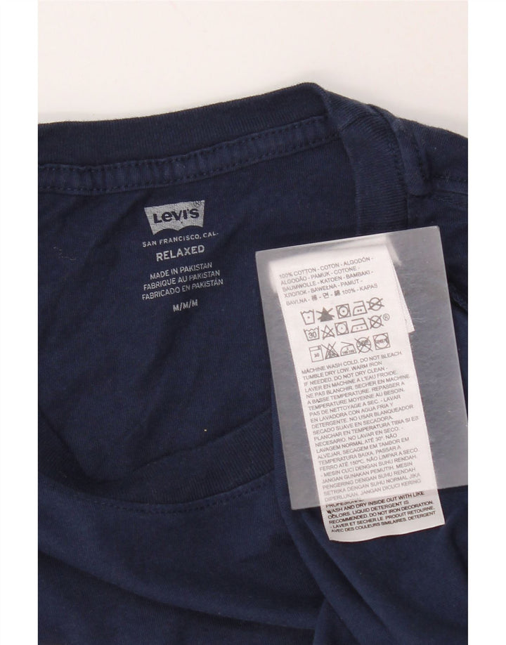 Ανδρικό μπλουζάκι Levi's Relaxed Graphic Top από μεσαίο μπλε ναυτικό βαμβακερό