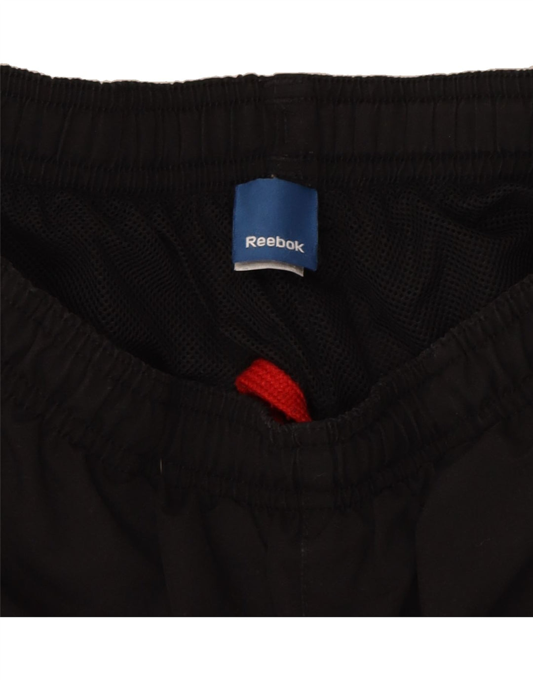 REEBOK Mens Graphic Tracksuit Trousers Medium  Black Polyester Vintage Reebok and Second-Hand Reebok from Messina Hembry 