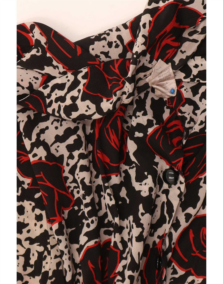 Vintage Γυναικείο Φόρεμα A-Line IT 44 Medium Πολύχρωμο Floral Acetate