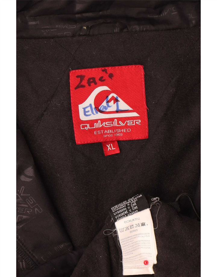 Ανδρική φόρμα Quiksilver με γραφική κουκούλα Top Jacket XL Μαύρο πολυεστέρα