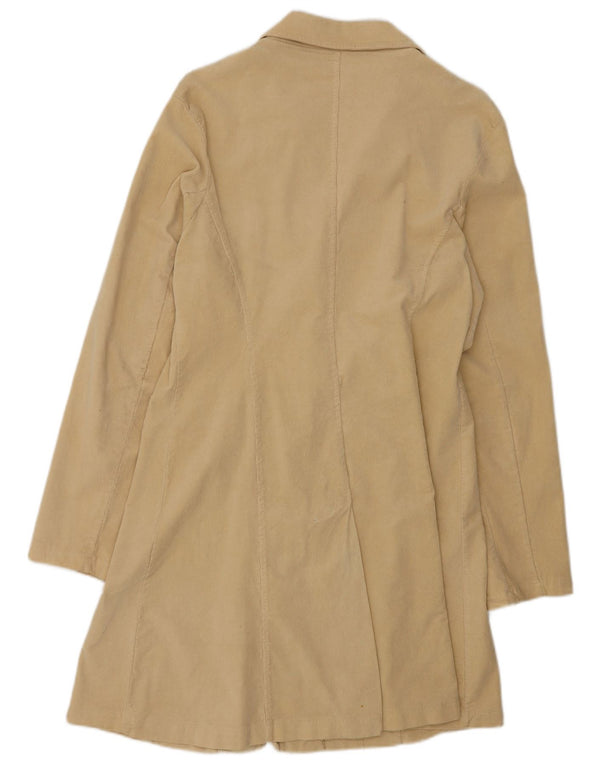 Vintage Γυναικείο Κοτλέ Πανωφόρι UK 12 Medium Beige