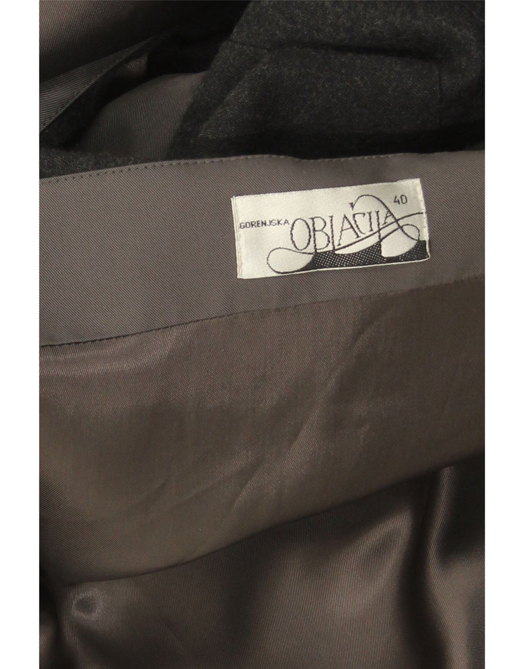 VINTAGE Γυναικείο Oversized Πανωφόρι EU 40 Μαλλί μεσαίου γκρι