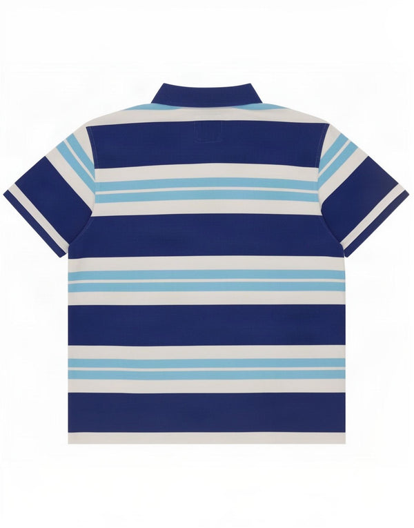 Ανδρικό μπλουζάκι πόλο Crew Clothing 2XL Μπλε ριγέ βαμβακερό