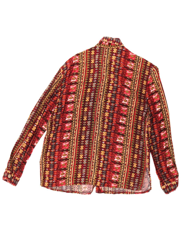 Vintage Γυναικείο Loose Fit πουκάμισο EU 40 Medium πολύχρωμο γεωμετρικό