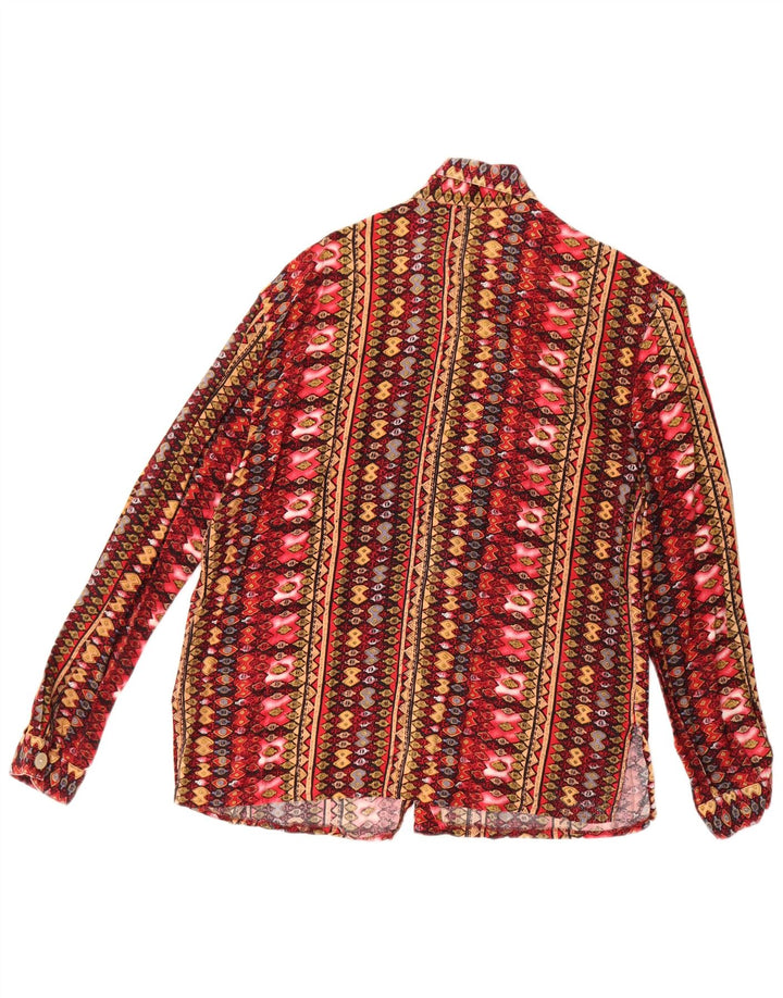 Vintage Γυναικείο Loose Fit πουκάμισο EU 40 Medium πολύχρωμο γεωμετρικό