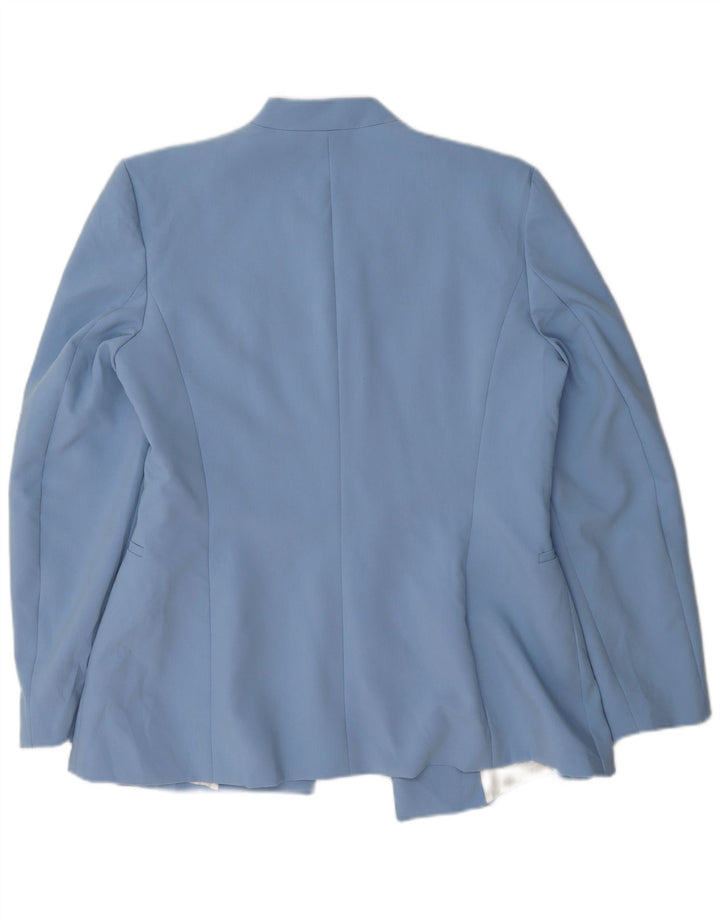 Zara Γυναικείο Σακάκι Μπλέιζερ UK 16 Large Blue Polyester