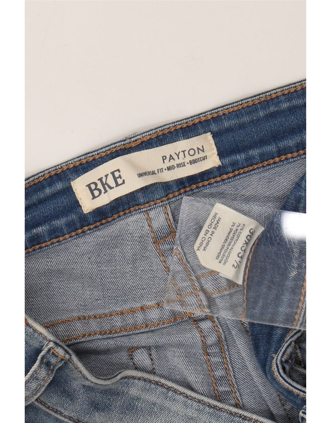 BKE Γυναικεία Payton Bootcut Jeans W30 L33.5 Blue Cotton