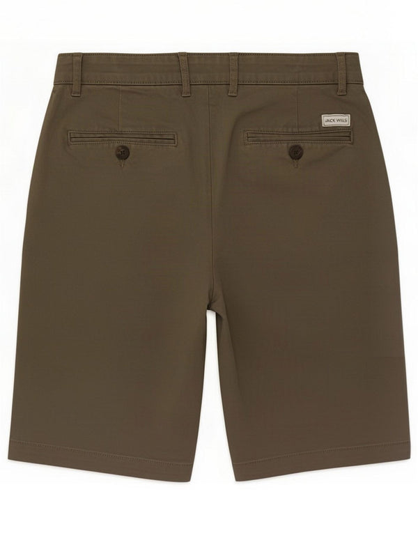 Jack Wills Ανδρικό σορτς Chino Medium W30 από βαμβακερό χακί