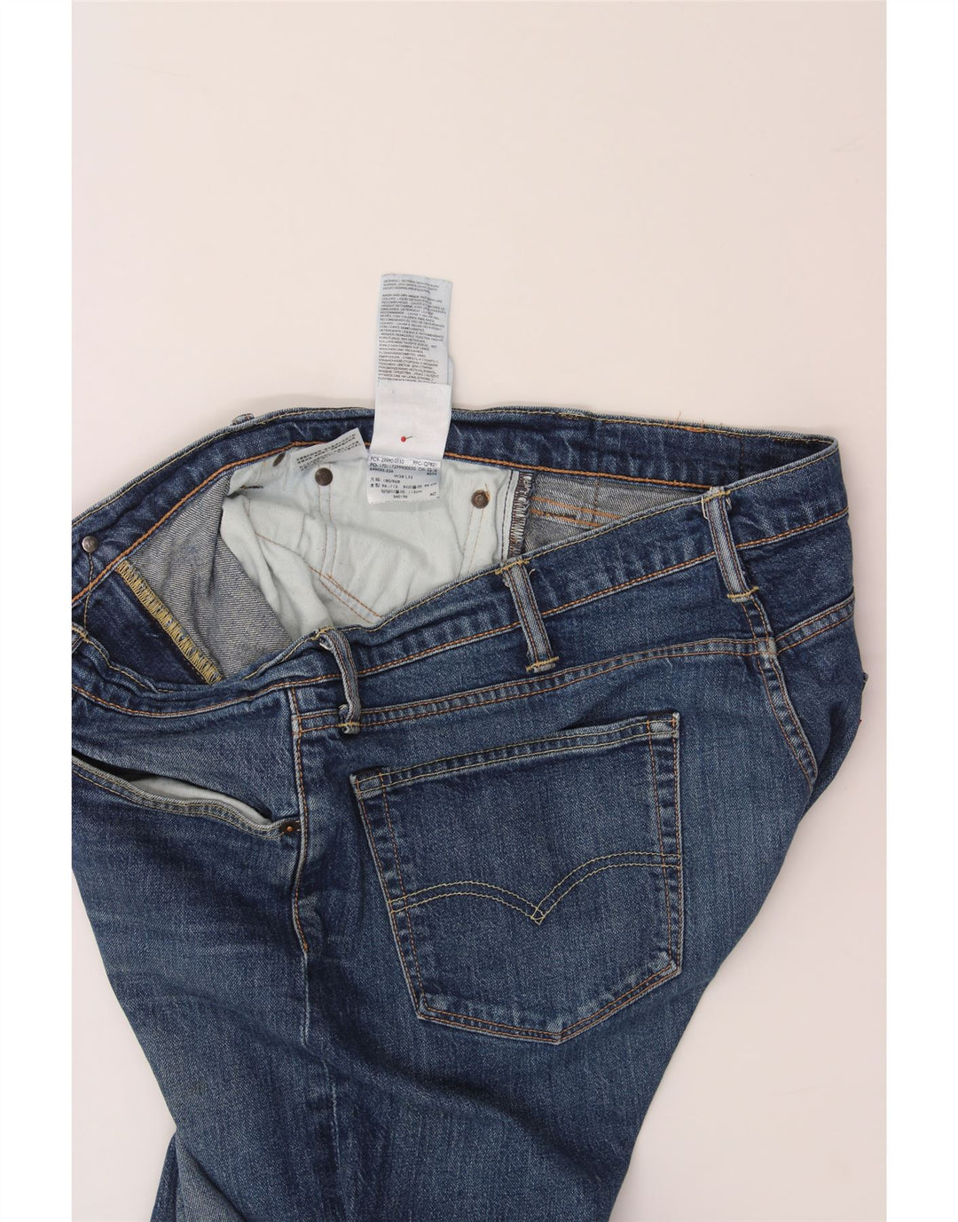 Ανδρικό τζιν LEVI'S ίσιο W38 L32 Μπλε βαμβακερό