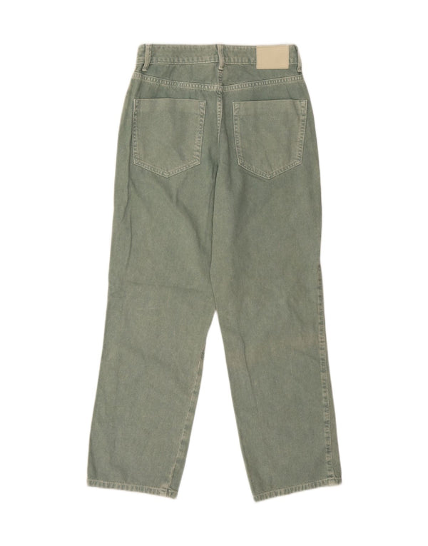 Zara Γυναικείο Tapered Jeans EU 38 Small W28 L27 Πράσινο βαμβακερό