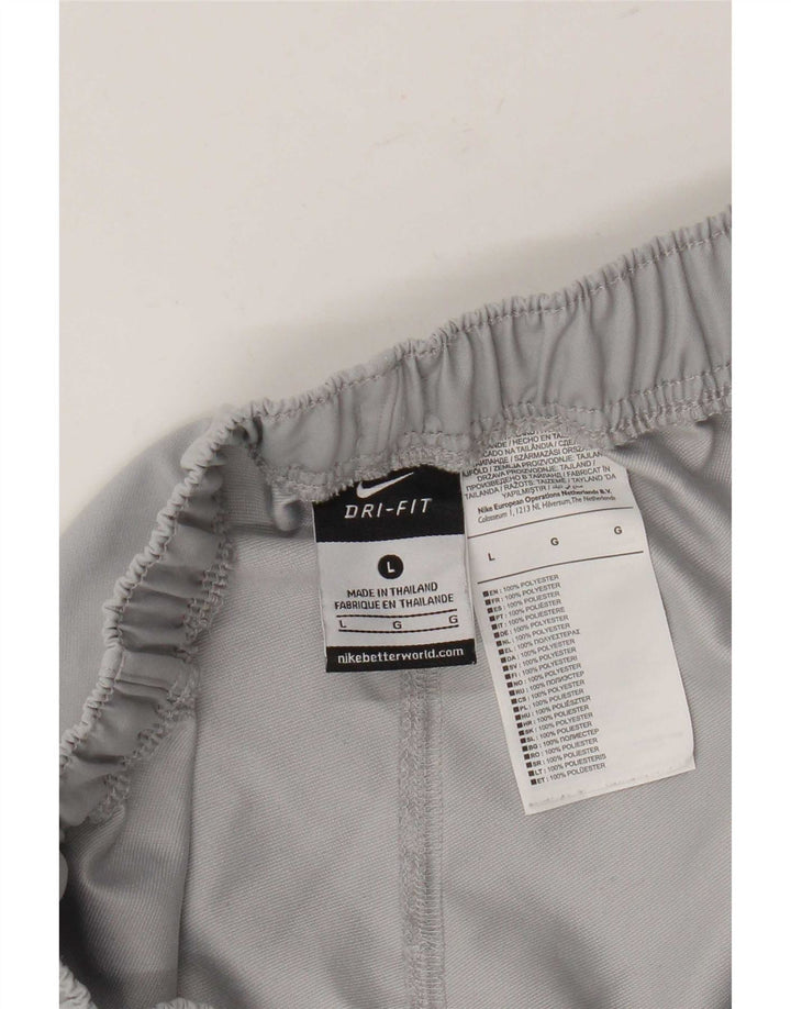 Γυναικεία γραφικά αθλητικά σορτς Nike Dri Fit UK 16 Large Grey Polyester