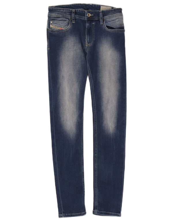 Diesel Girls Sleenker-j Slim Skinny Jeans 11-12 Years W26 L28 Blue Cotton